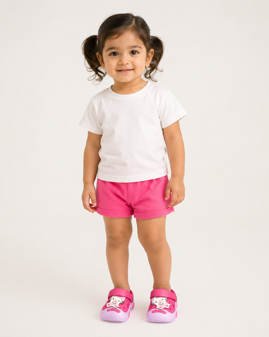 Girls Pink Kitty EVA Slip-On Clogs
