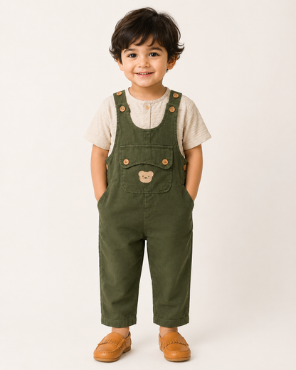 Baby Bear Dungaree Set-one piece