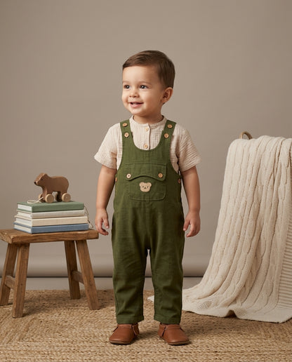 Baby Bear Dungaree Set-one piece